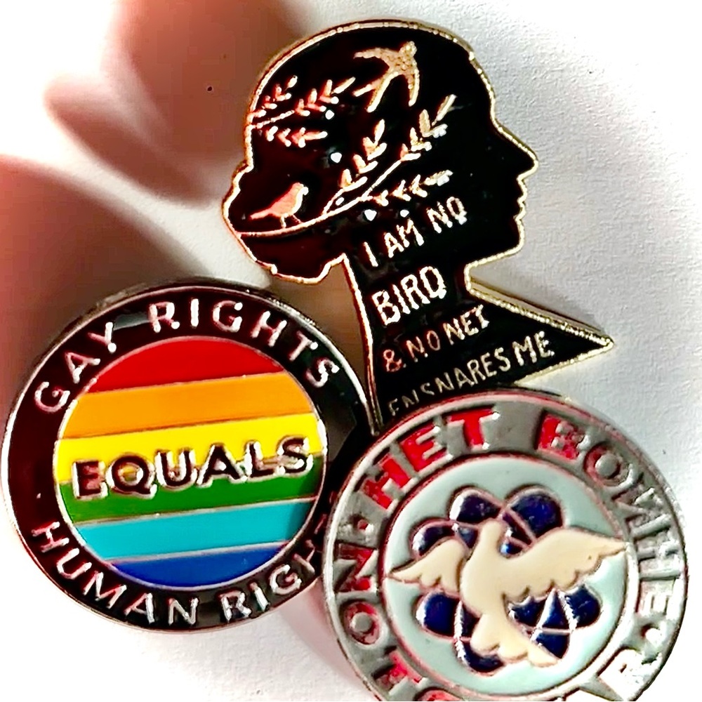 Pin Collection. Modern-Vintage. Something old, something new.